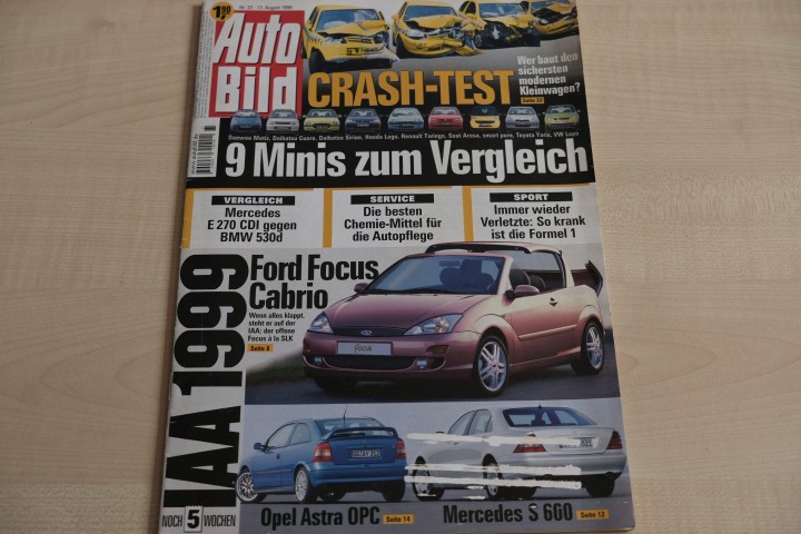 Deckblatt Auto Bild (32/1999)